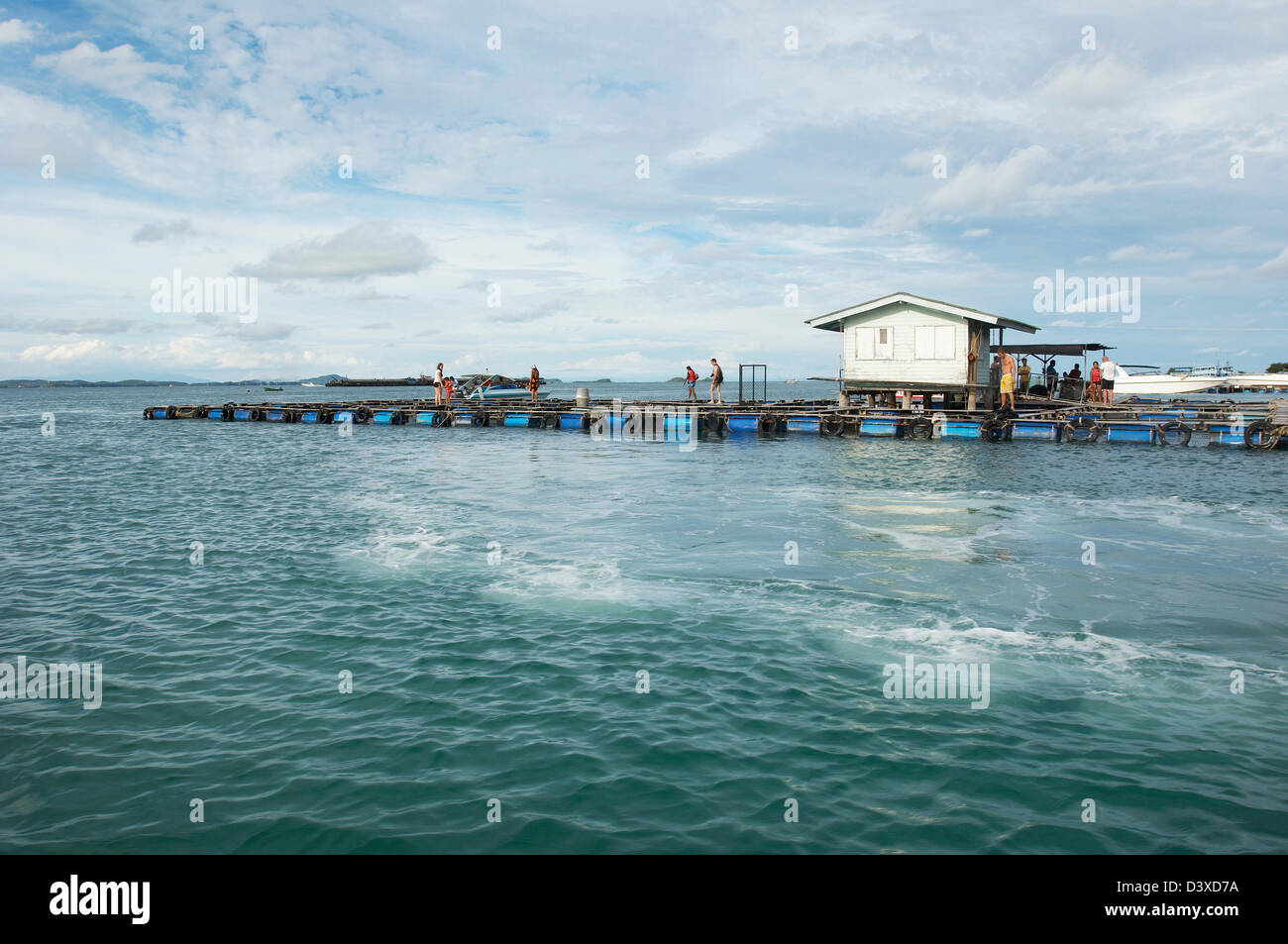 The Stunning Fish Farm Of Ko Samed, Thailand Stock Photo - Alamy