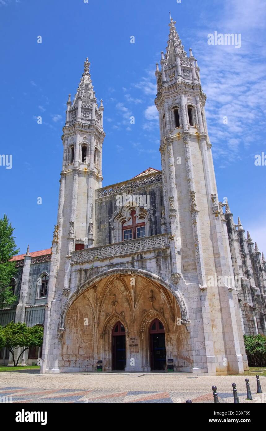 Lissabon Hieronymus Kloster - Lisbon Jeronimos Monastery 02 Stock Photo