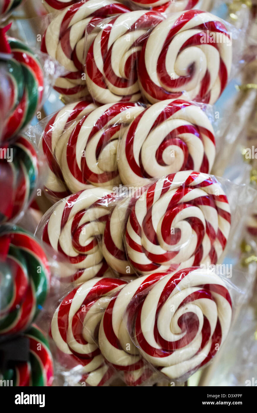 Gourmet hard candies for Christmas holidays Stock Photo Alamy