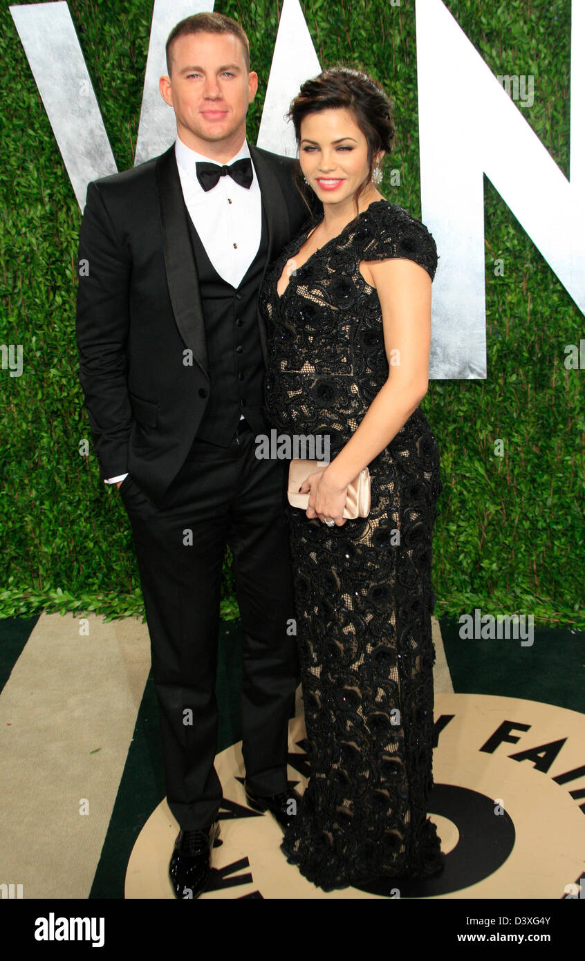 CHANNING TATUM & JENNA LEE DEWANTATUM 2013 VANITY FAIR OSCAR PARTY