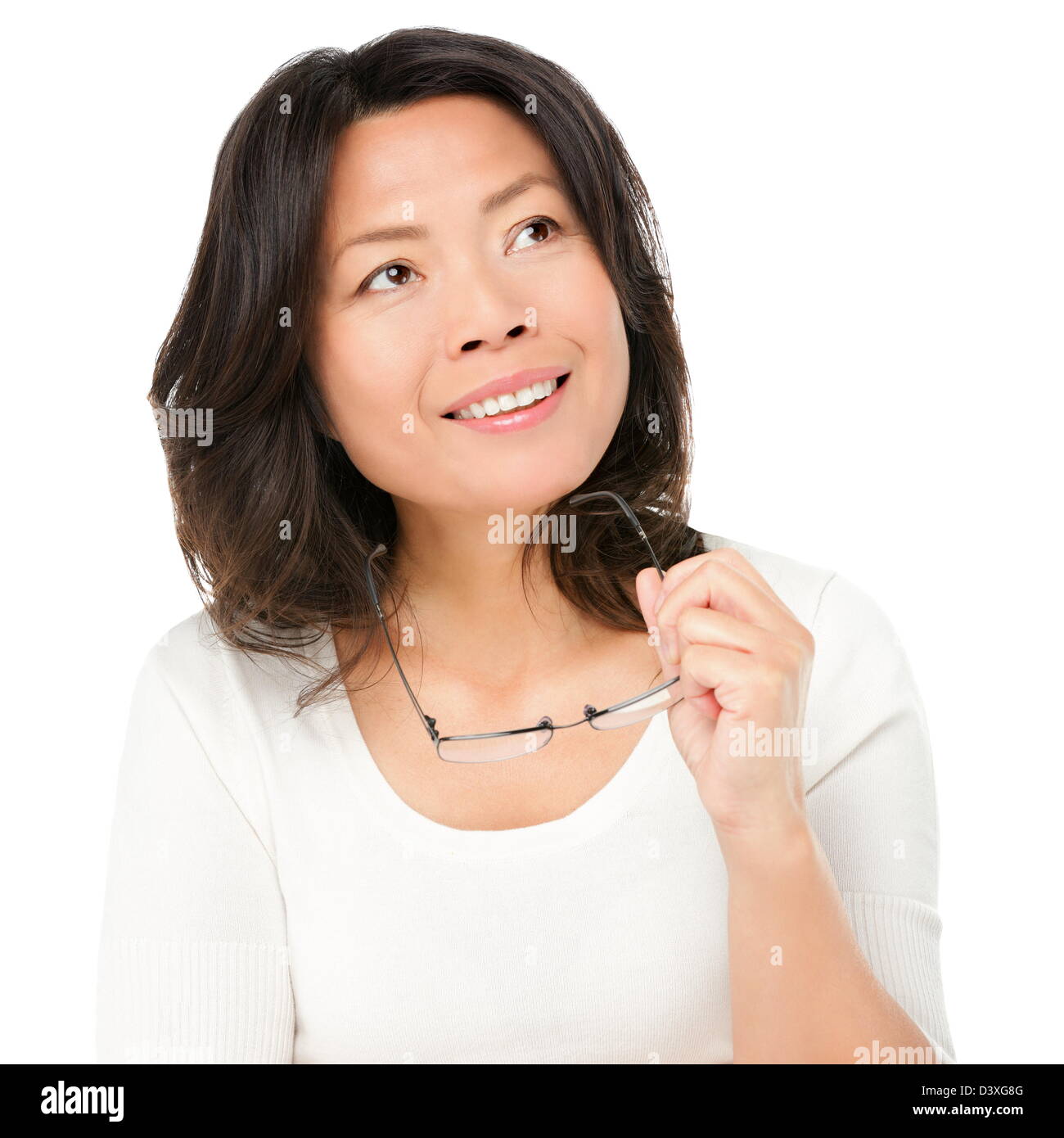 Mature asian woman studio hi-res stock photography and images - Alamy