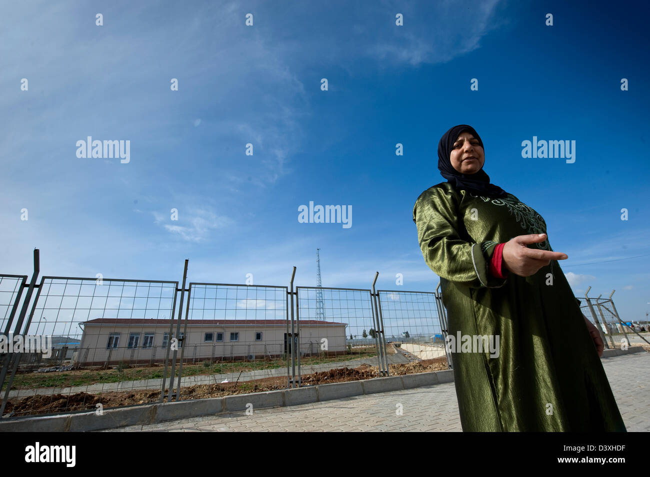 Kilis, Turkey, February 25, 2013: the Kilis refugee camp Stock Photo