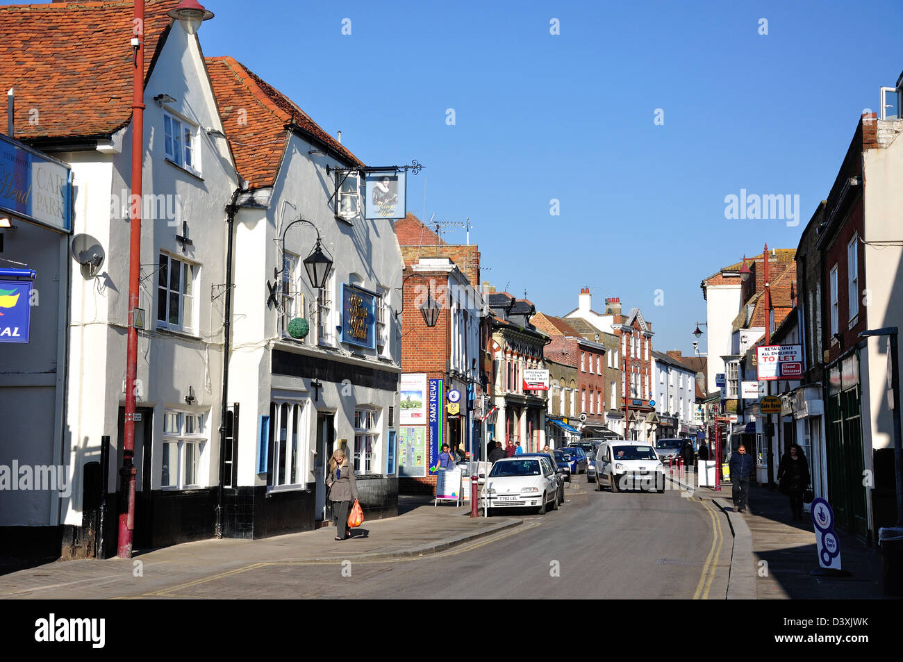 Guildford Street, Chertsey, Surrey, England, United Kingdom Stock Photo