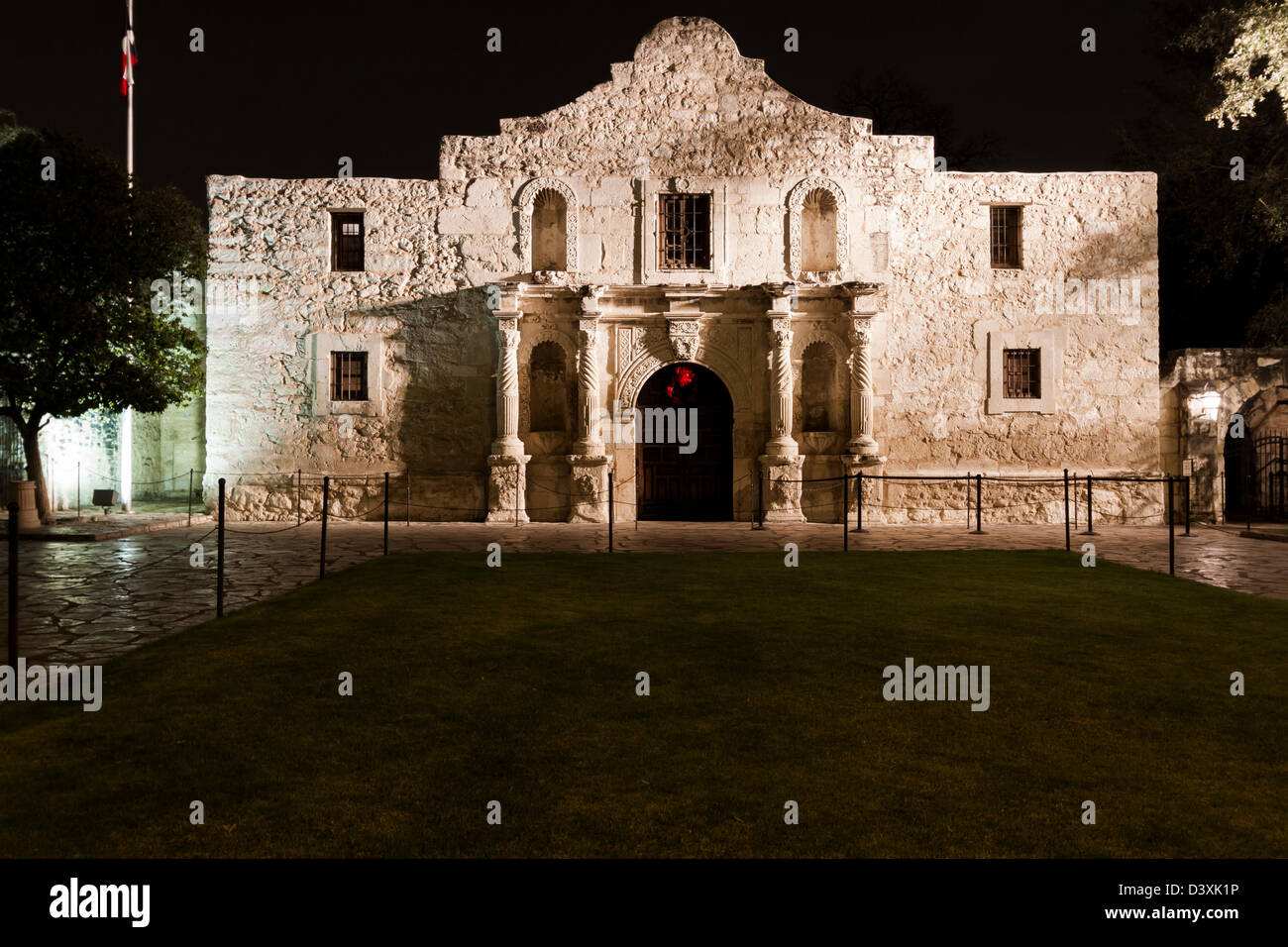 The Alamo mission in San Antonio Missions National park , Texas Stock Photo