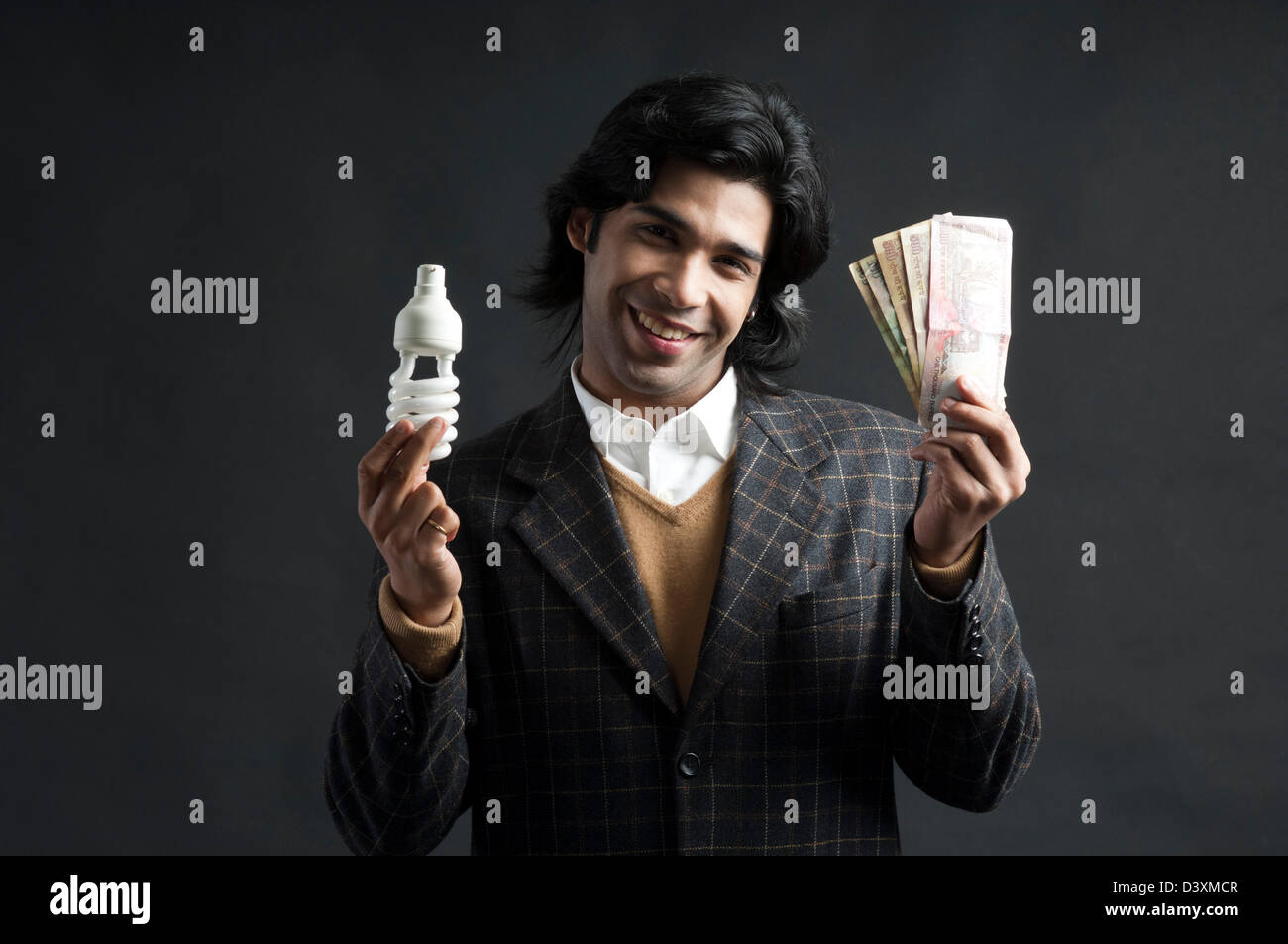 Save energy, Save money Stock Photo