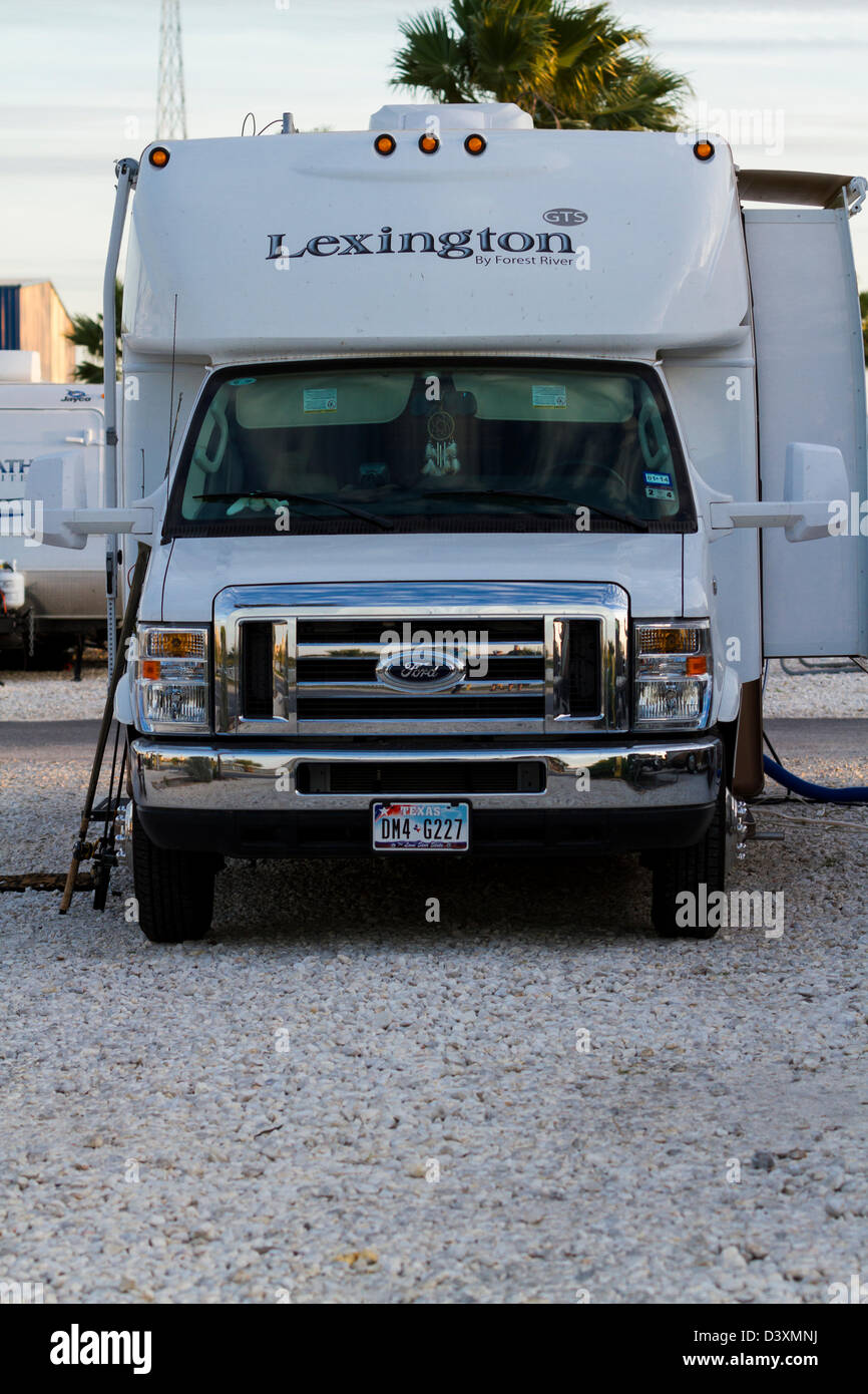 Motorhomes at the campground on South Padre Island, TX Stock Photo Alamy