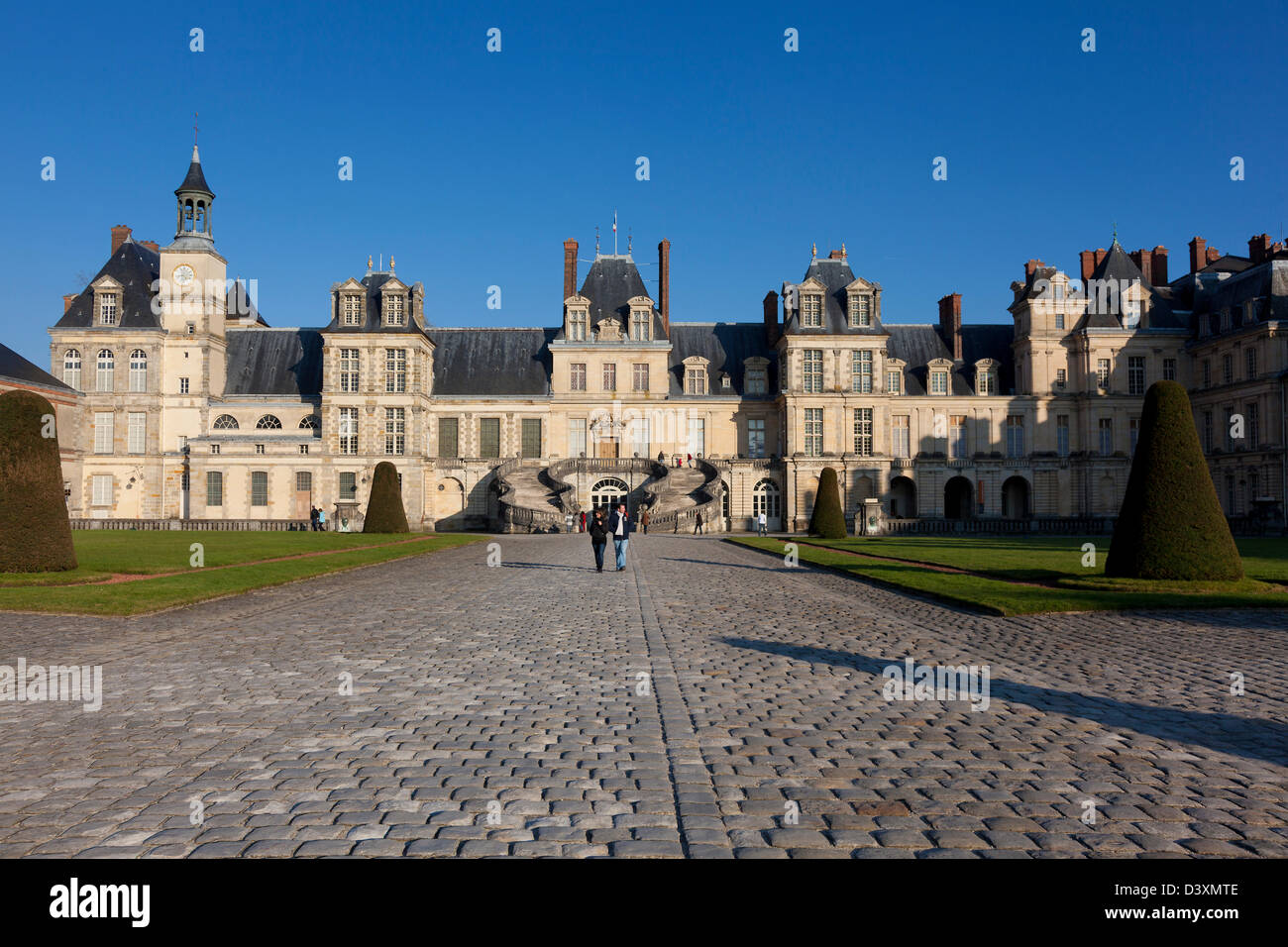Fontainebleau castle, Seine et marne, Ile de France, France Stock Photo