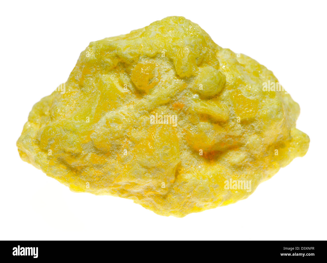 Sulphur / Sulfur sample, Bolivia. Stock Photo