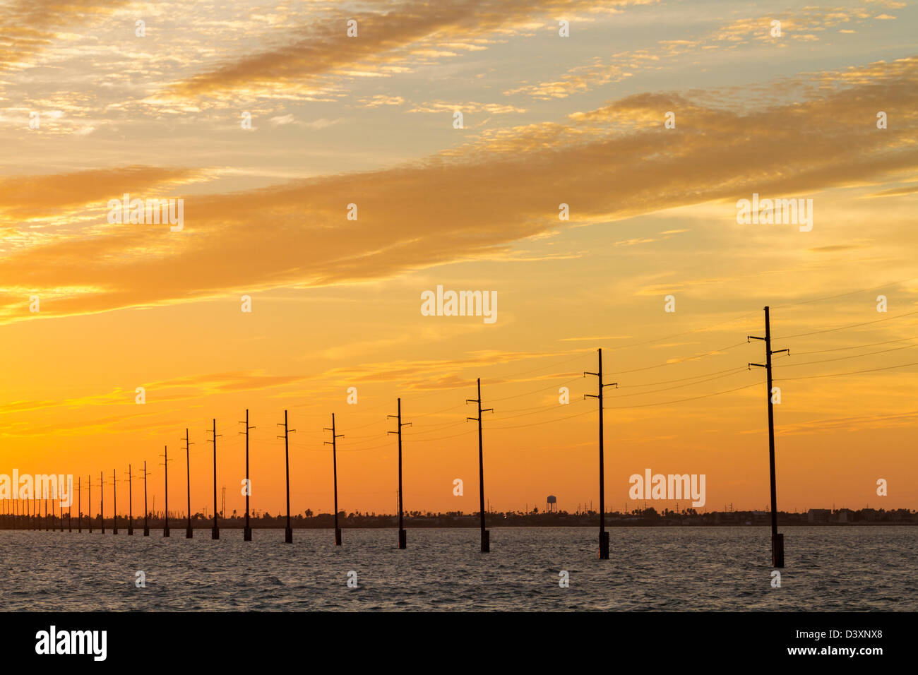 Sunset at South Padre Island, TX Stock Photo Alamy