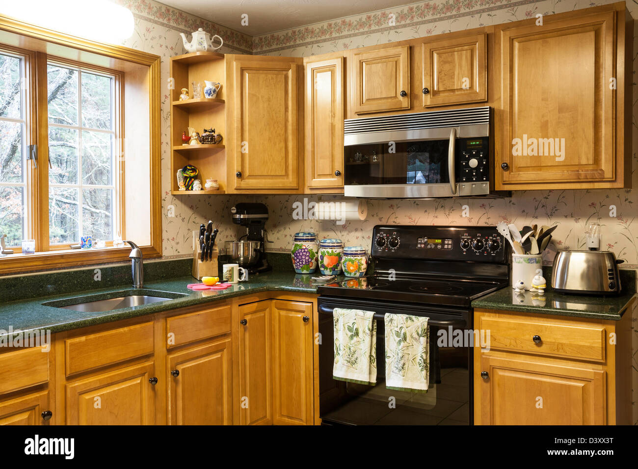 Kitchen Interior, Residential House, USA Stock Photo Alamy