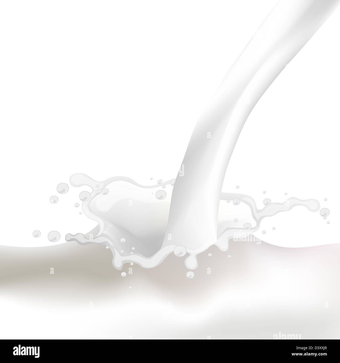 Milk Splash Stock Photo