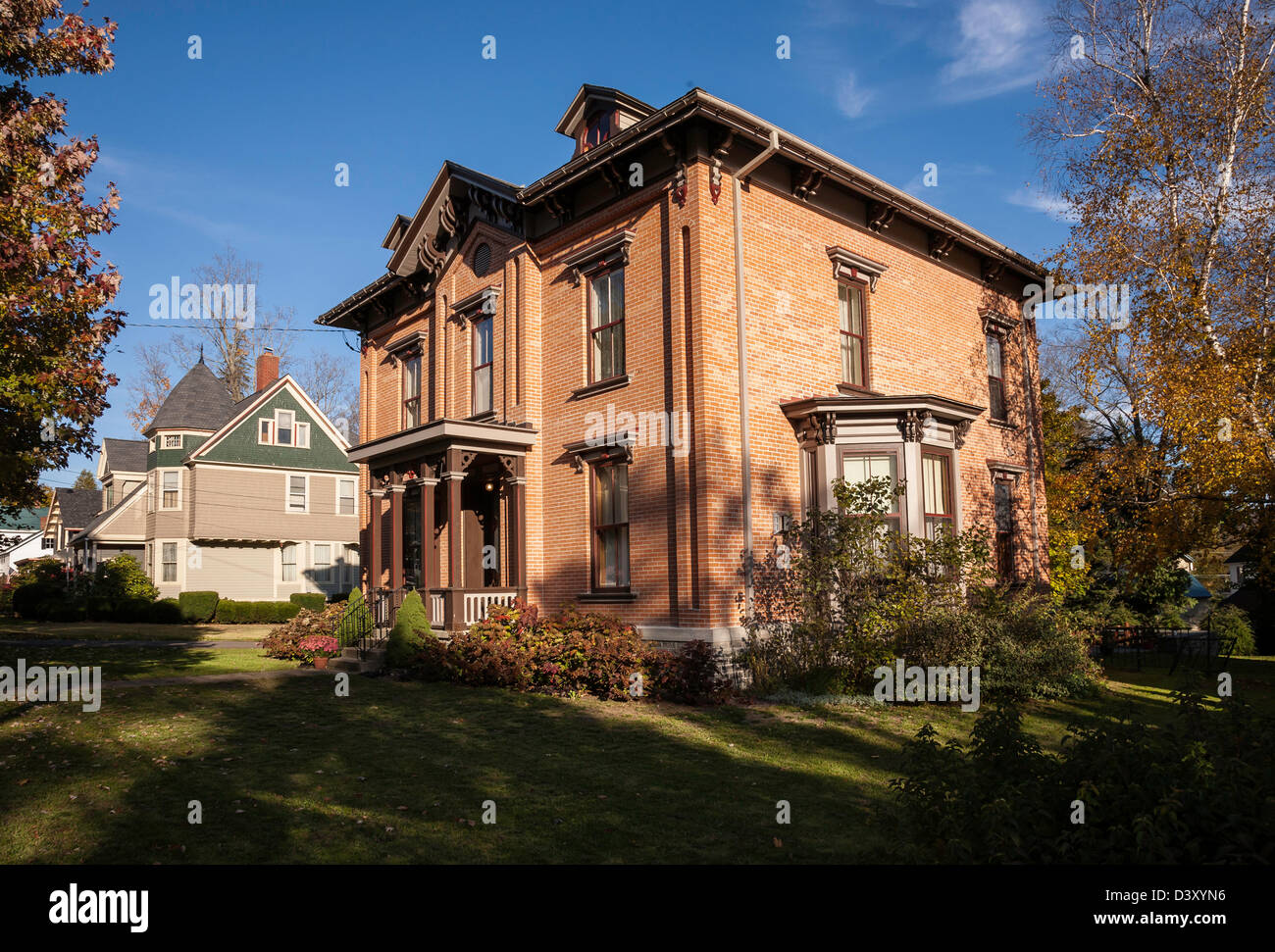 Victorian Houses, Cooperstown , NY Stock Photo Alamy