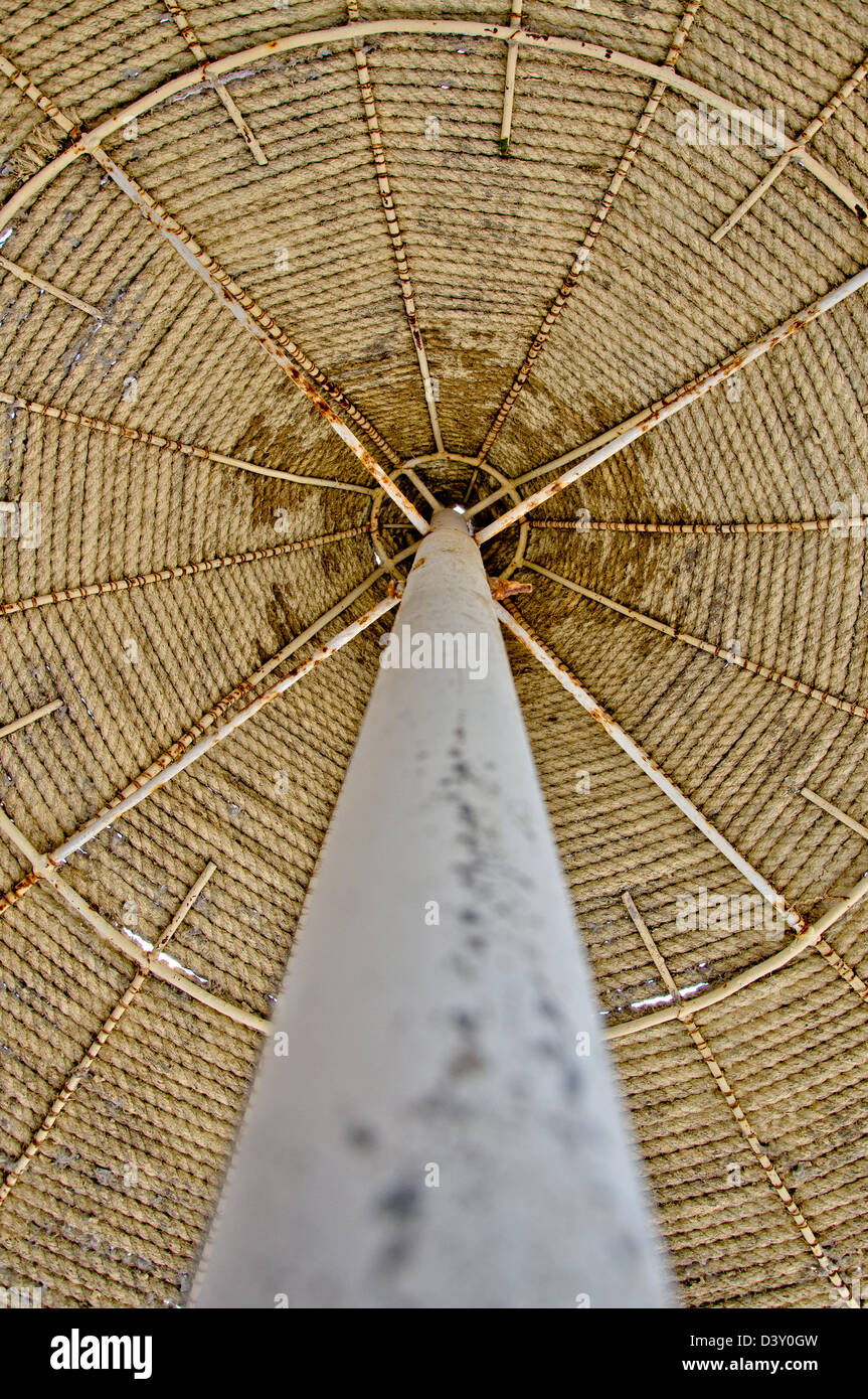 beach umbrella abstraction Stock Photo