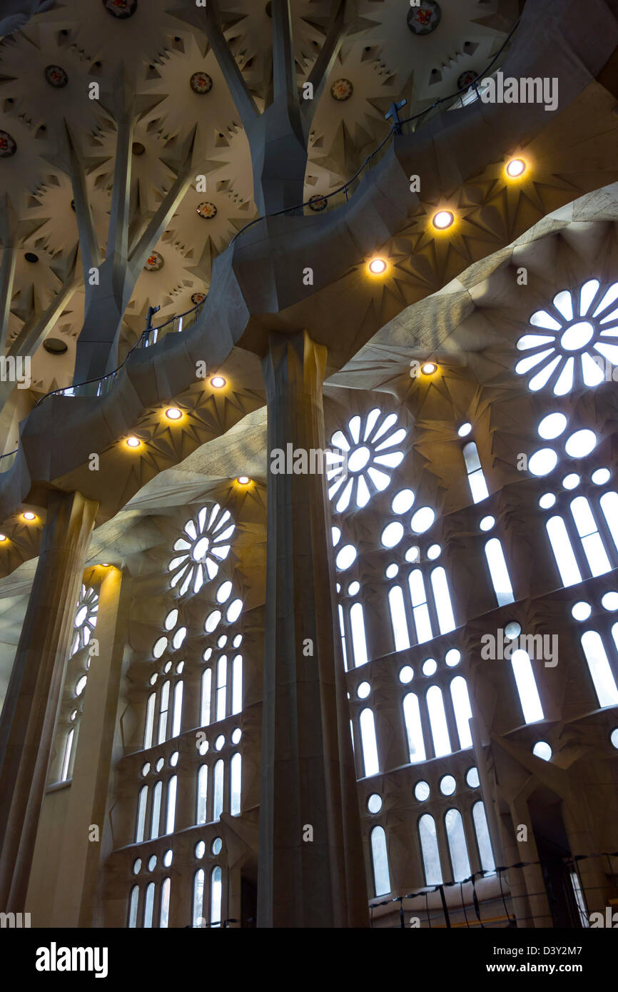 Sagrada familia ceiling hi-res stock photography and images - Alamy