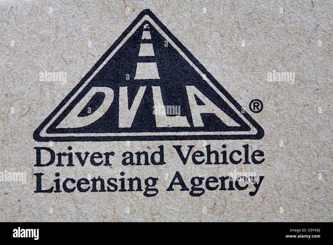 Dvla Driver And Vehicle Licensing Agency Stamped On Envelope Stock
