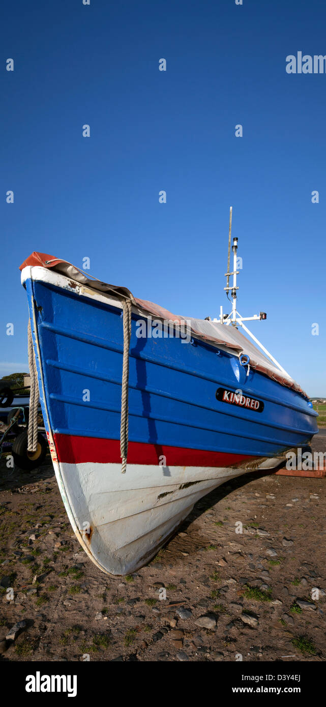 An image of a traditional Northumberland coble fishing boat on the ...