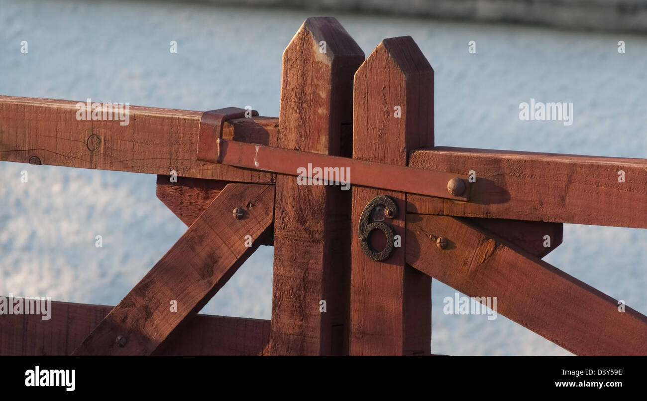 Gate Latch Stock Photo