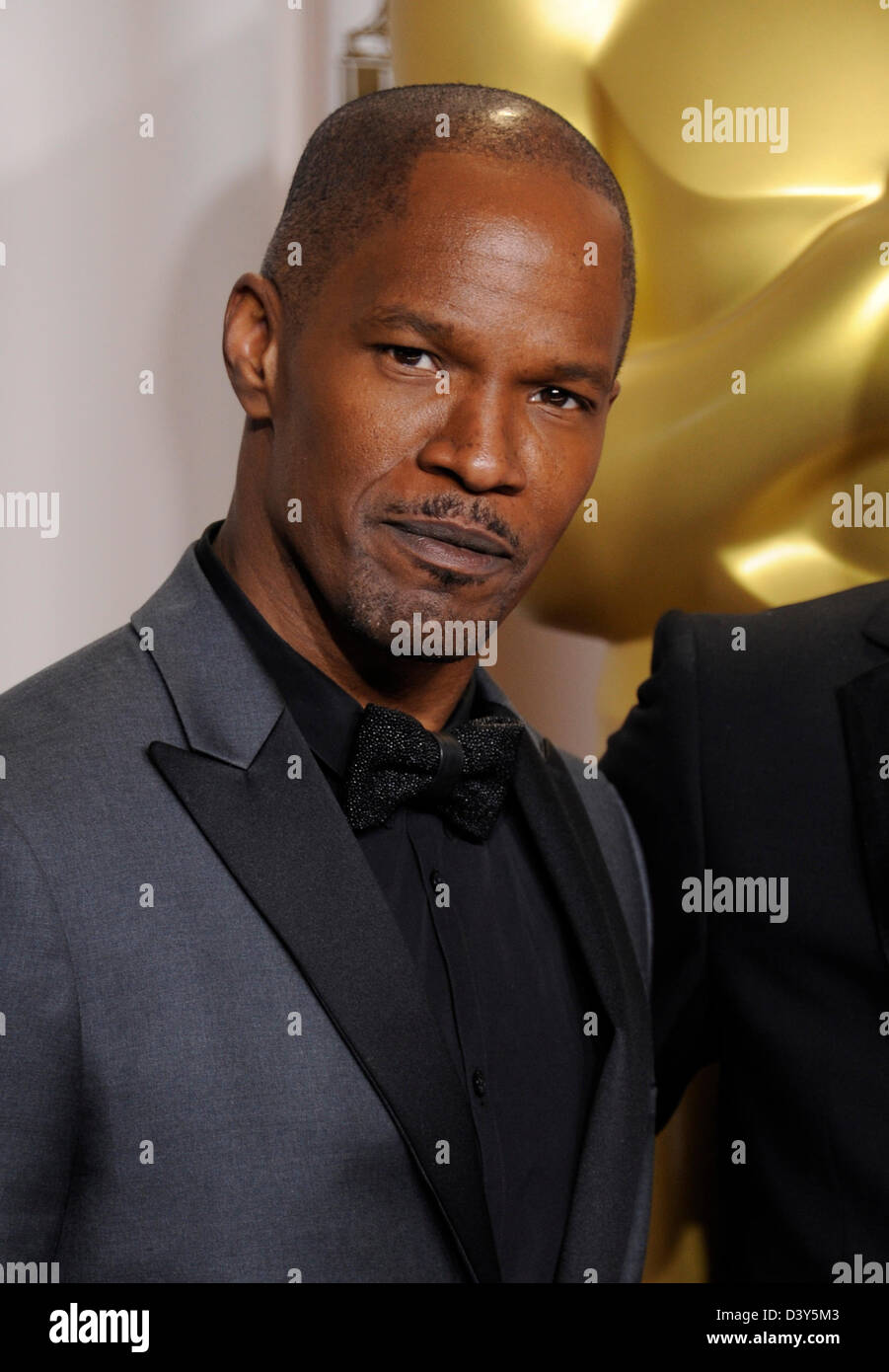 Los Angeles, USA. 24th February 2013. Jamie Fox in the winners press room at the 85th Annual Academy Awards Oscars, Los Angeles, America - 24 Feb 2013.  Credit:  Sydney Alford / Alamy Live News Stock Photo