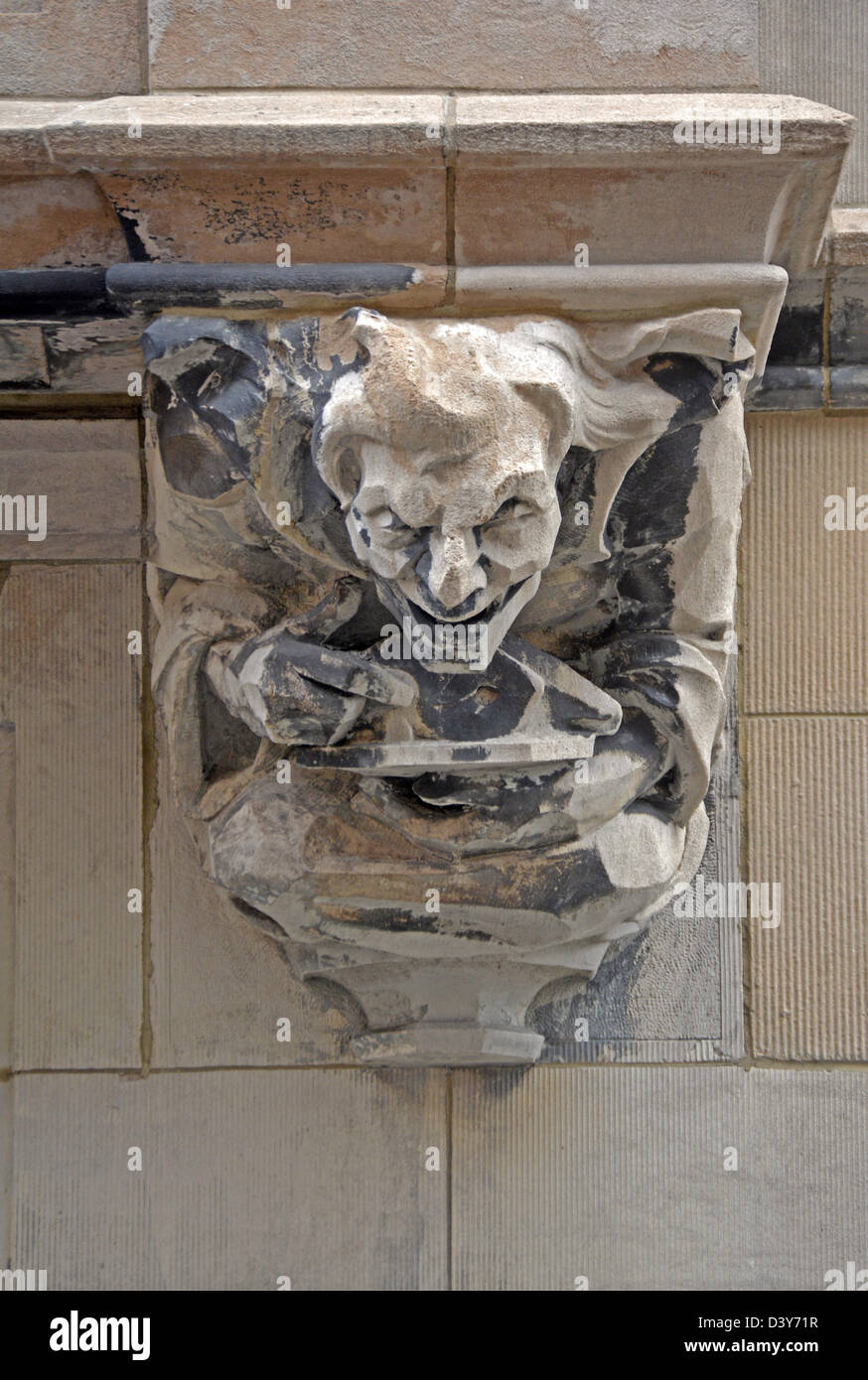 Gargoyle on the facade of a building on Cathedral Way in New York City Stock Photo Alamy