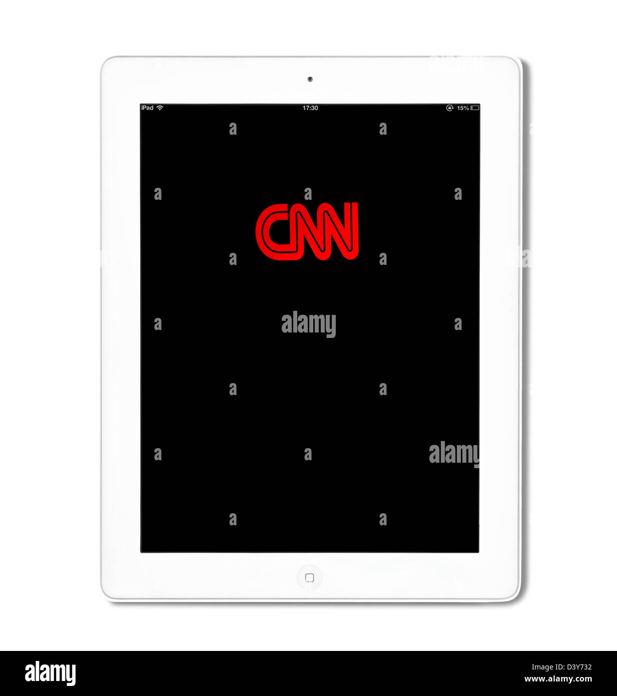 CNN iPad App viewed on a 4th generation Apple iPad Stock Photo