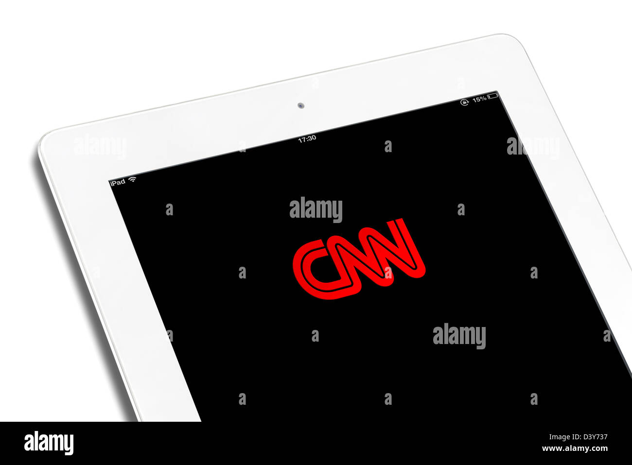 CNN iPad App viewed on a 4th generation Apple iPad Stock Photo