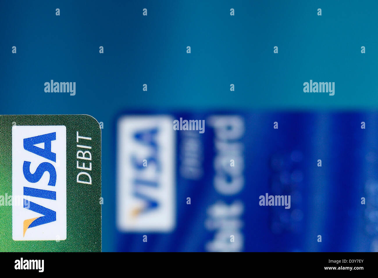 Visa Debit Cards Stock Photo Alamy
