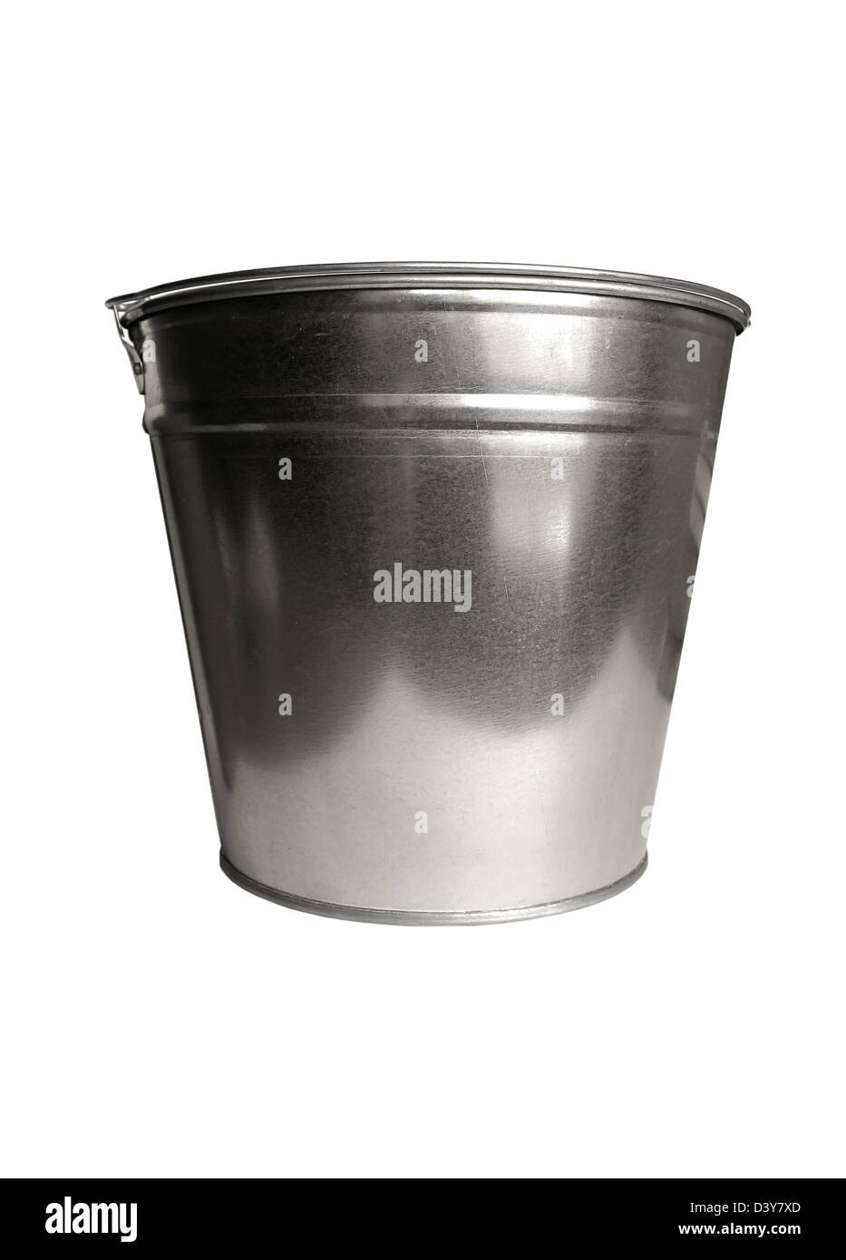 Zinc bucket isolated on white Stock Photo Alamy