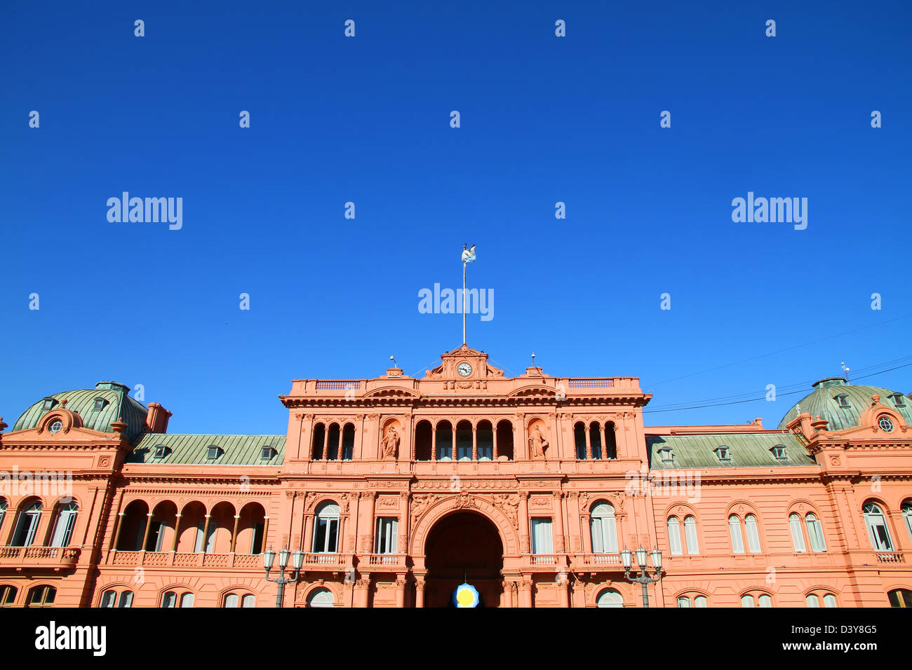 The 'Casa Rosada', the governmental building in Buenos Aires, the Capital of Argentina. Stock Photo