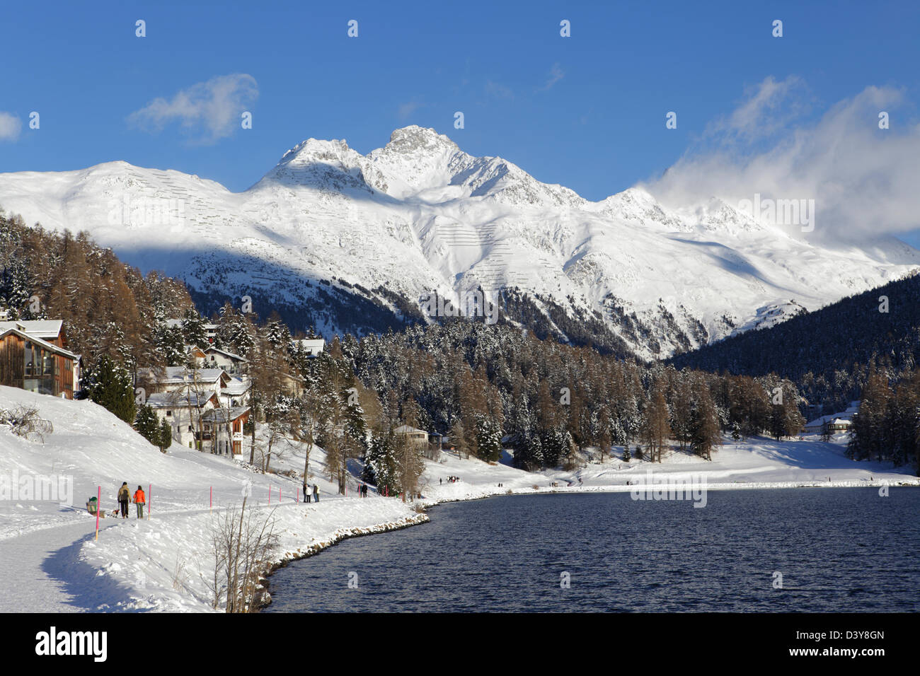 Lake of Saint Moritz, Graubunden Canton, Switzerland Stock Photo Alamy
