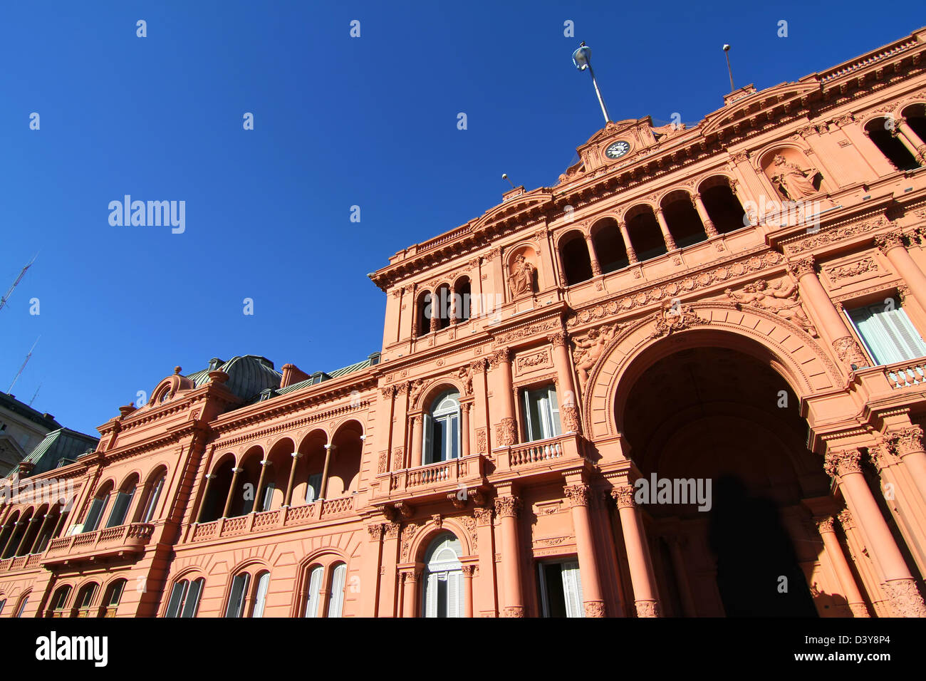 The 'Casa Rosada', the government building in Buenos Aires, the Capital of Argentina. Stock Photo