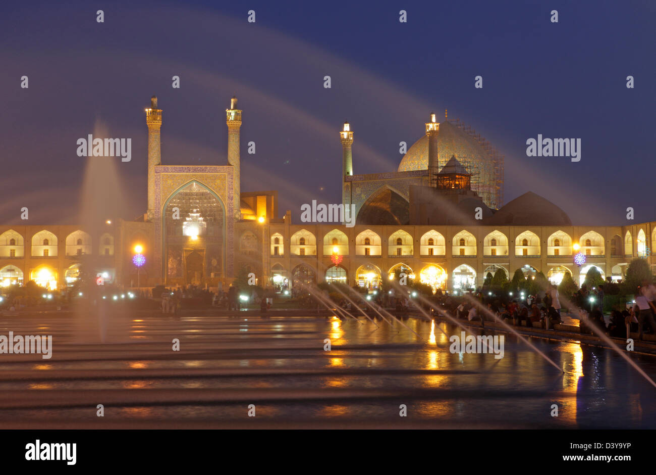 Imam mosque (also called Shah mosque) in Naqsh-e Jahan Square, Esfahan, Iran Stock Photo