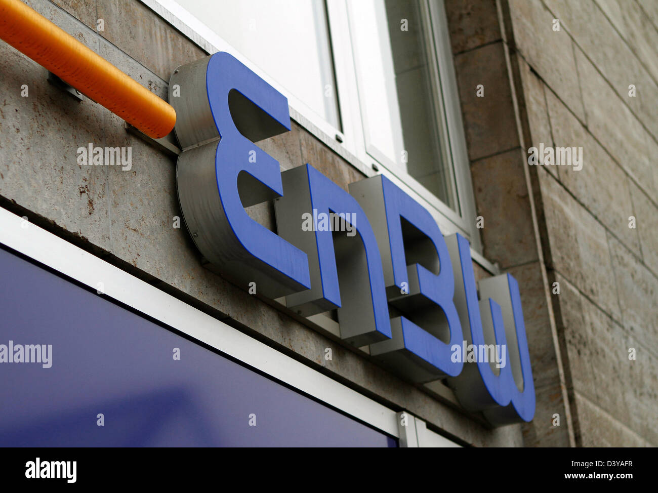Stuttgart, Germany, the logo of EnBW Energie Baden-Wuerttemberg AG Stock Photo