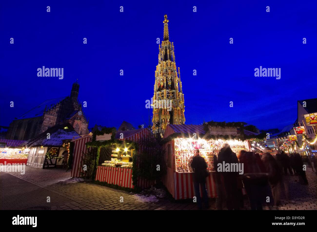 Nürnberg Weihnachtsmarkt - Nuremberg christmas market 01 Stock Photo
