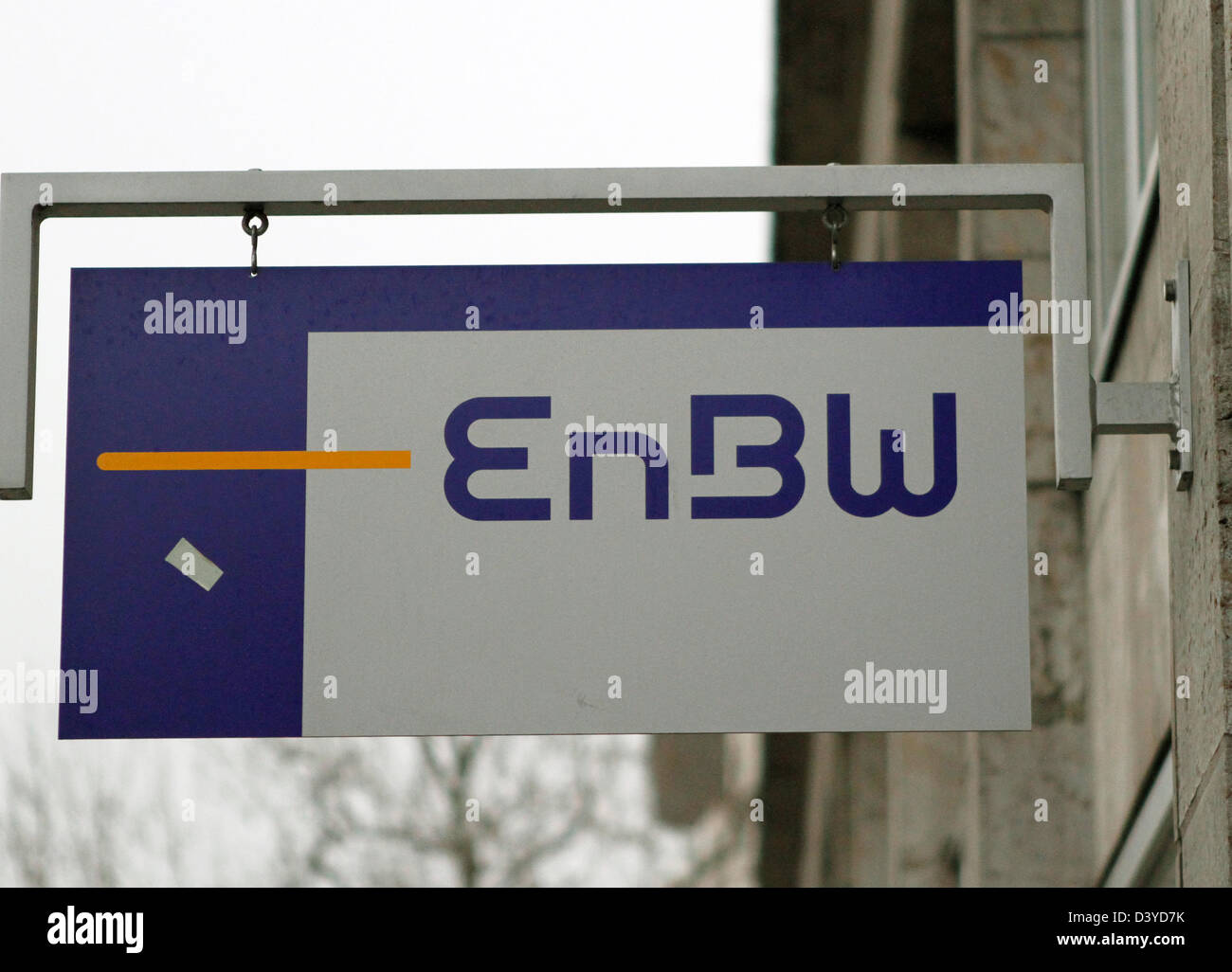 Stuttgart, Germany, the logo of EnBW Energie Baden-Wuerttemberg AG Stock Photo