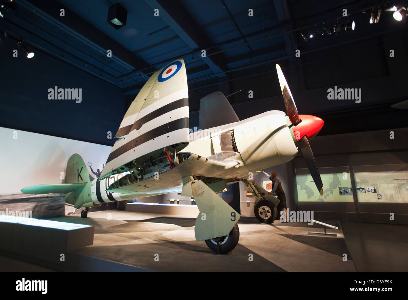 Hawker Sea Fury on display in the Australian War Memorial. Canberra