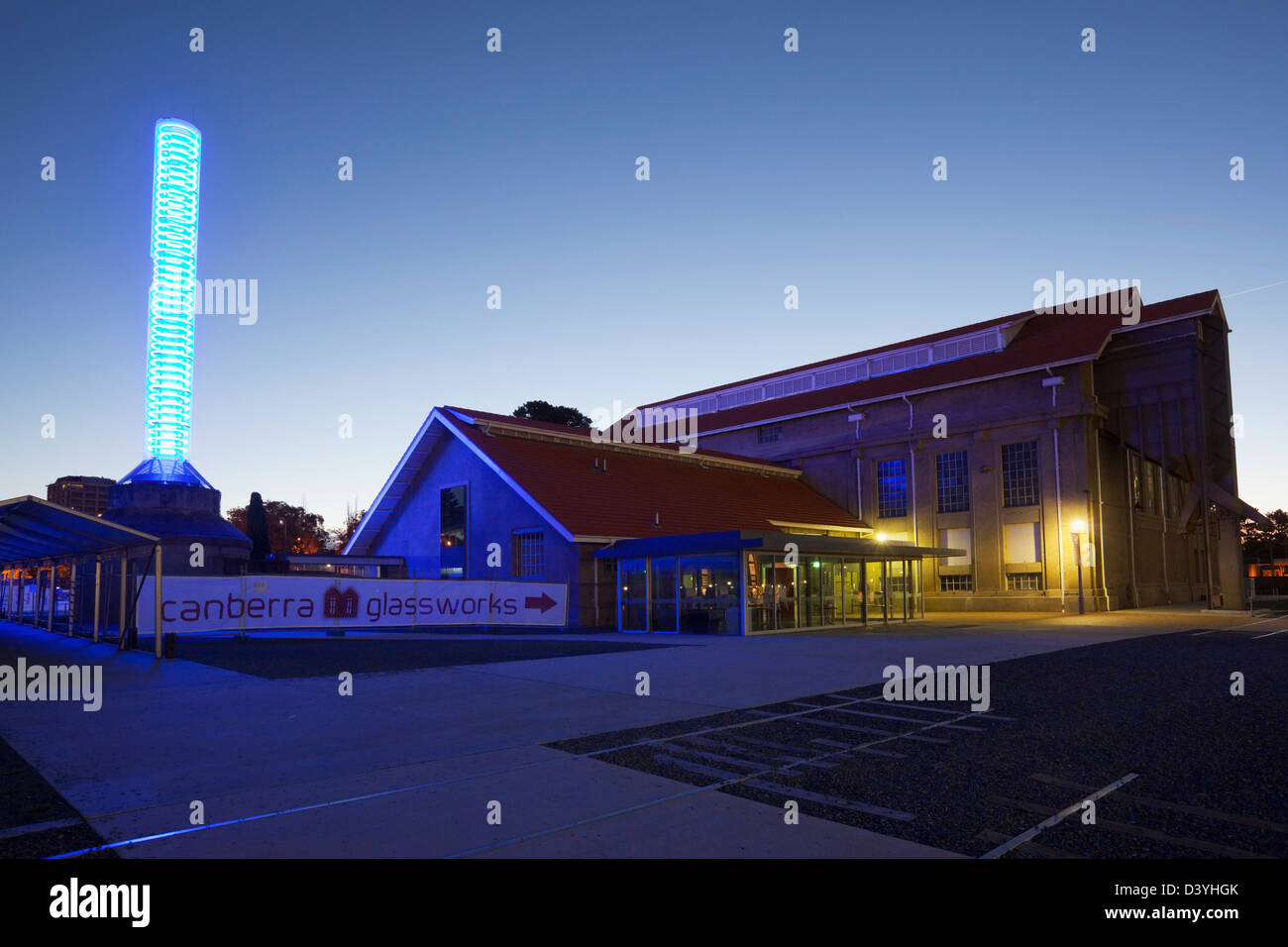 The Canberra Glassworks, housed in the old Canberra Powerhouse building