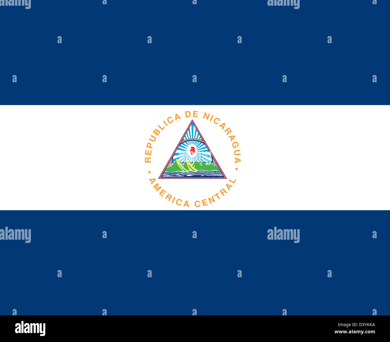 national flag of nicaragua country. world nicaragua background