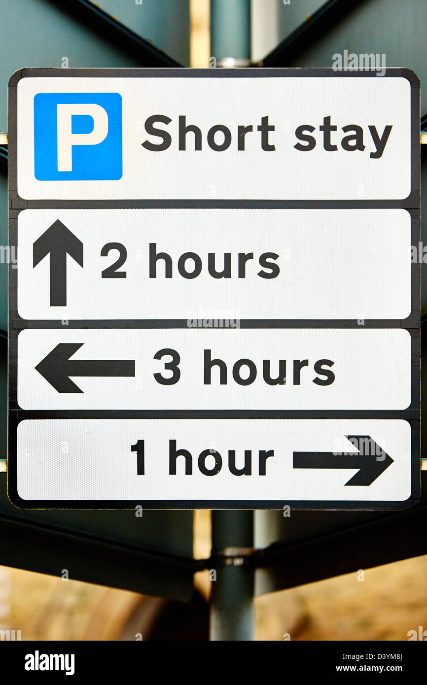 Confusing parking sign in Thame, Oxfordshire Stock Photo Alamy