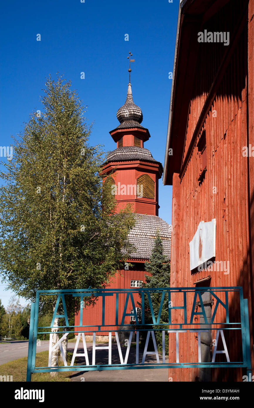 Finland, Hämeen Harkätie, The Ox Road of Häme, Koski TI, the bell tower of the parish chapel from from 1777 Stock Photo