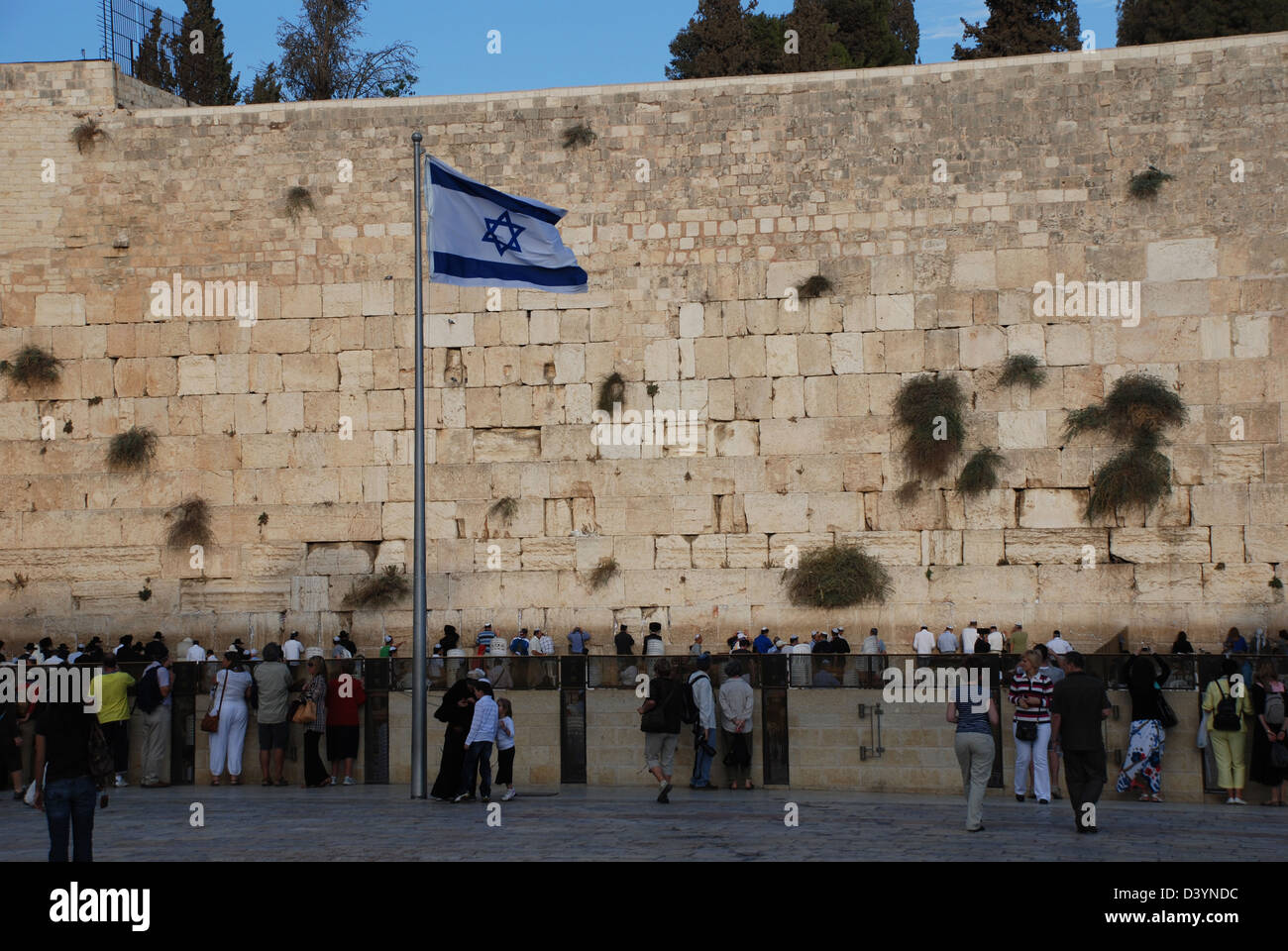 Wailing Wall Jerusalem Israel Stock Photo