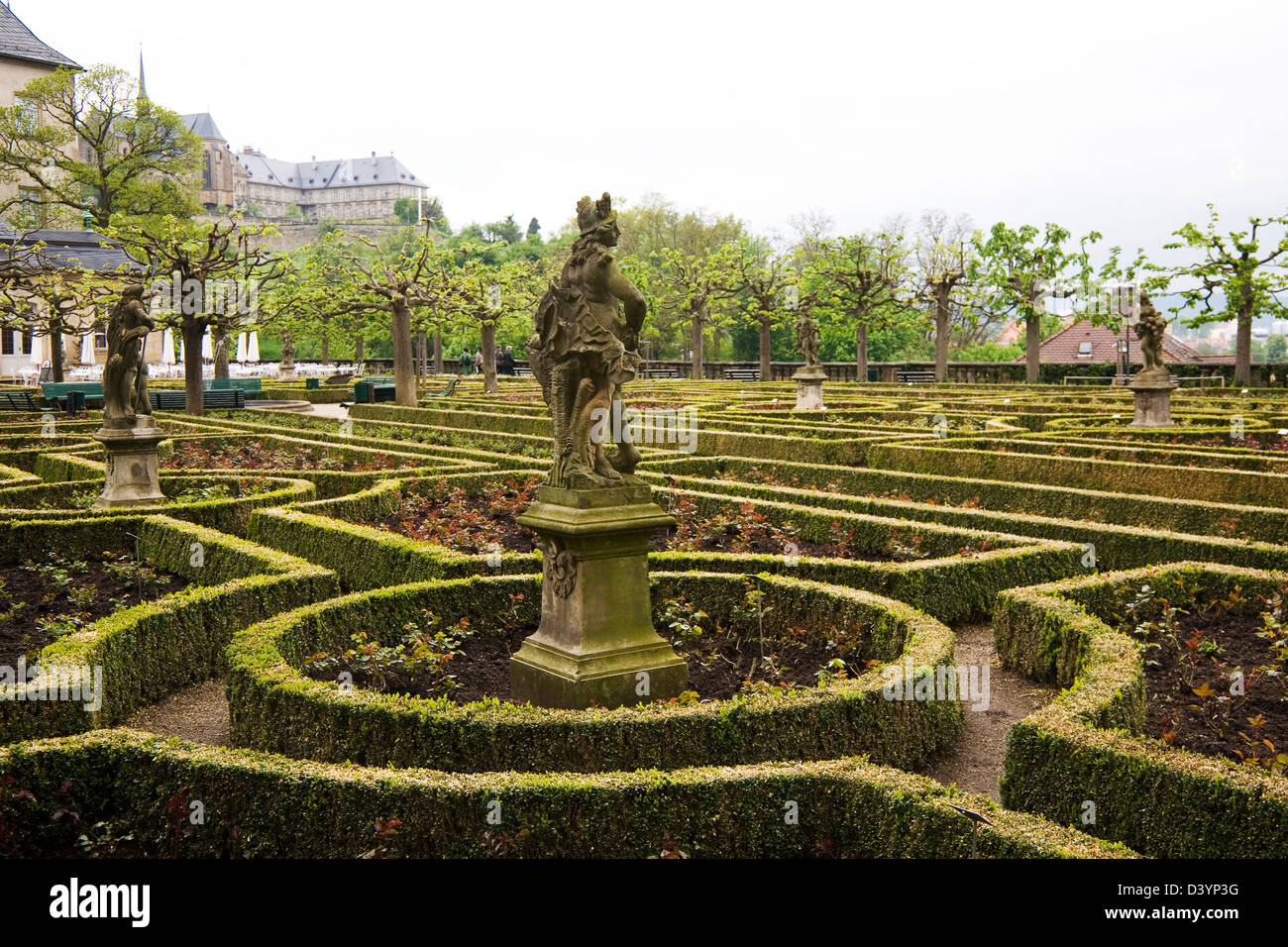 Rosengarten (Rose Garden) at the Neue Residenz (New Palace) in Bamberg,  Germany Stock Photo - Alamy