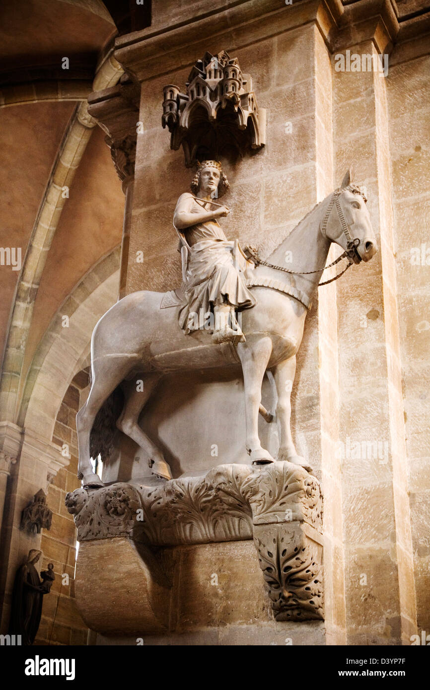 The Bamberg Horseman (Bamberger Reiter) statue in Bamberg, Germany ...