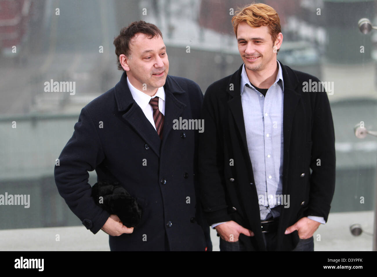 Moscow, Russia. 27th February 2013.  Pictured: l-r American film director Sam Raimi and actor James Franco at the photocall to promote Russian premier of the Oz the Great and Powerful. (Credit Image: Credit:  Nata Nechaeva/PhotoXpress/ZUMAPRESS.com/Alamy Live News) Stock Photo