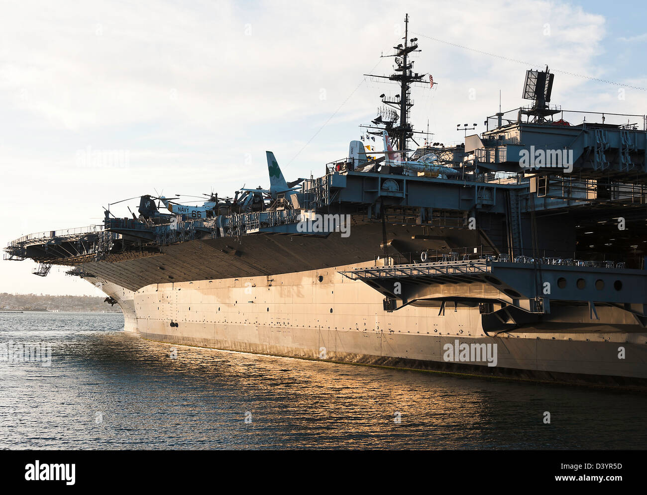 The Retired United States Of America Navy Aircraft Carrier Uss Midway D3YR5D 