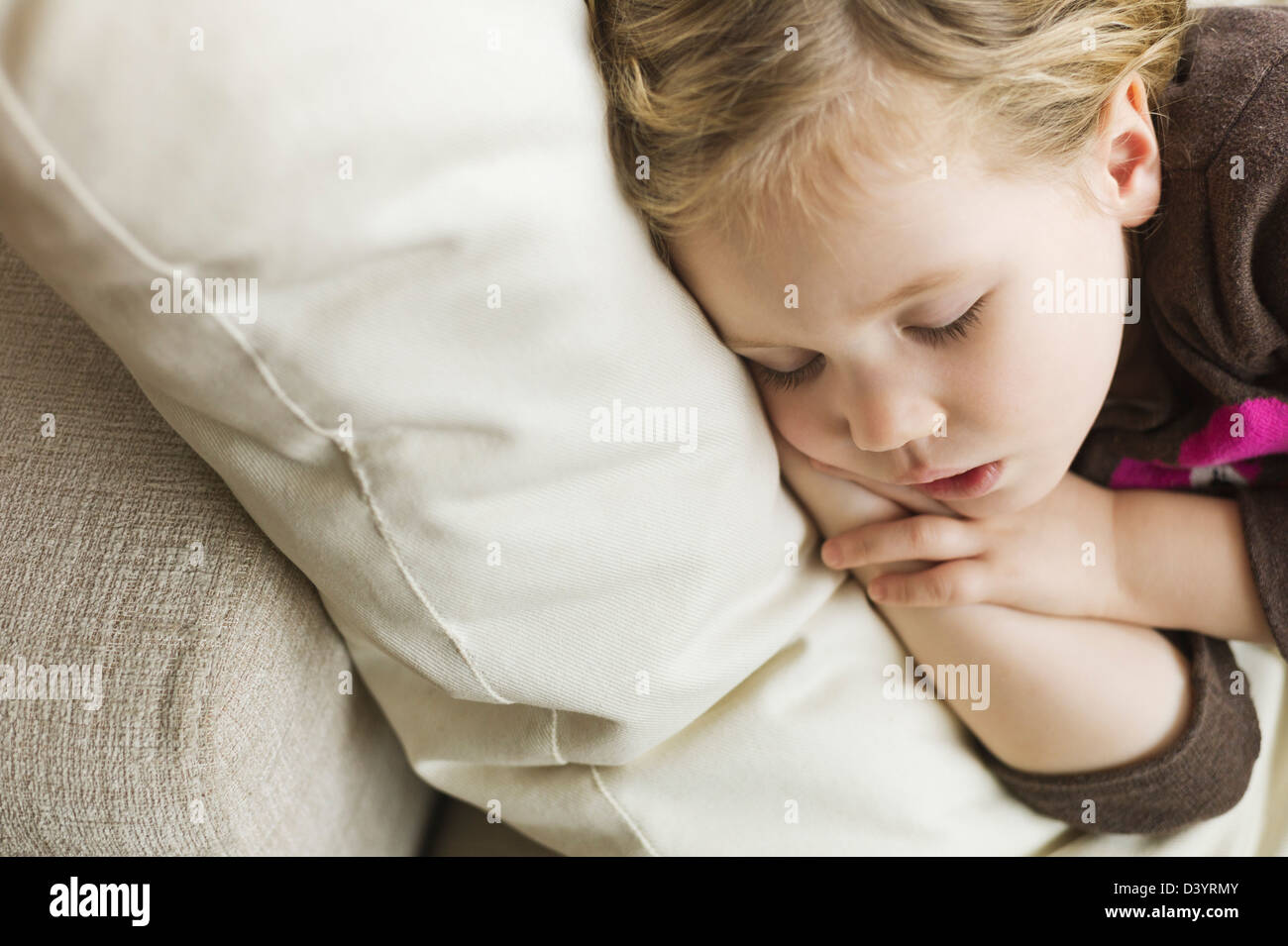 Girl Sleeping, Germany Stock Photo Alamy
