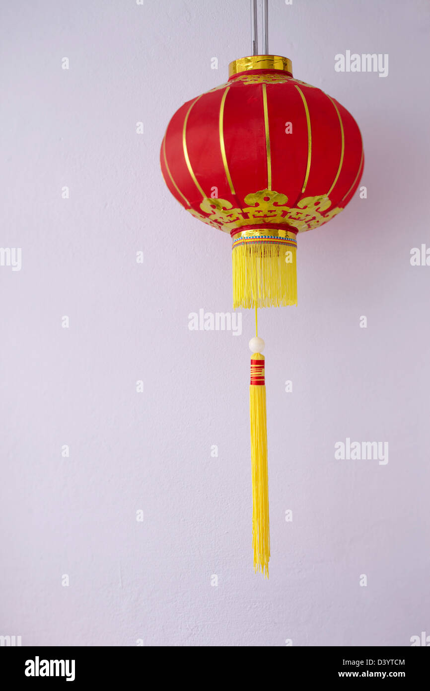 Red Chinese Paper Lantern Stock Photo Alamy