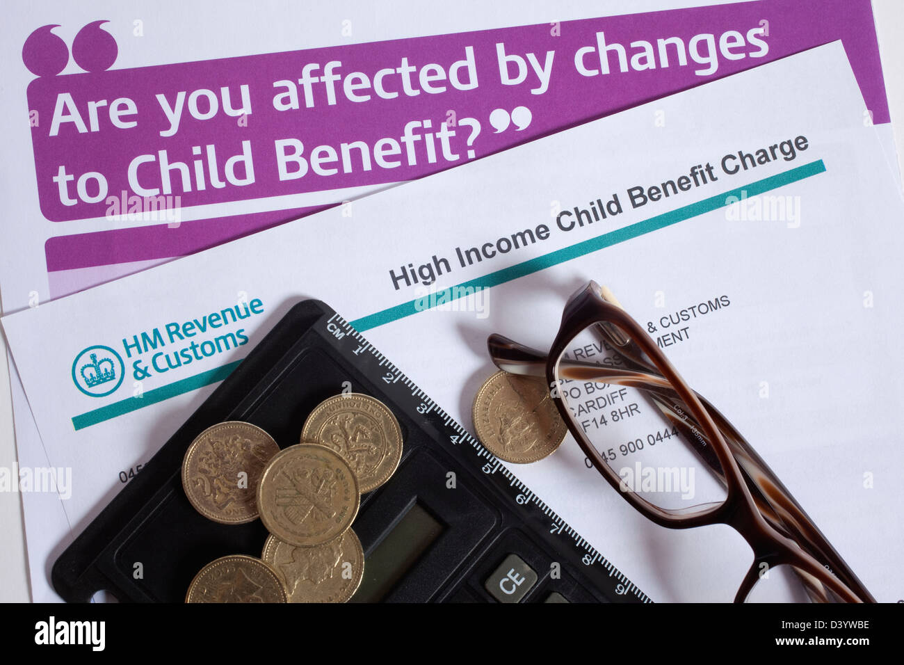 High income child benefit charge form Stock Photo