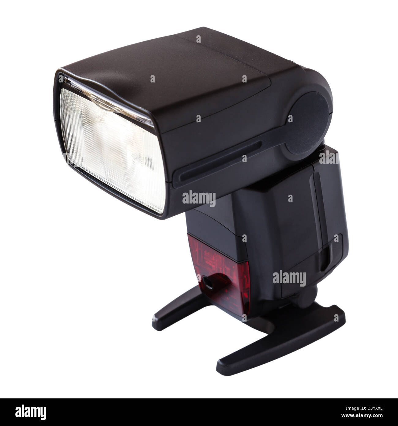 External camera flash isolated on white background Stock Photo Alamy