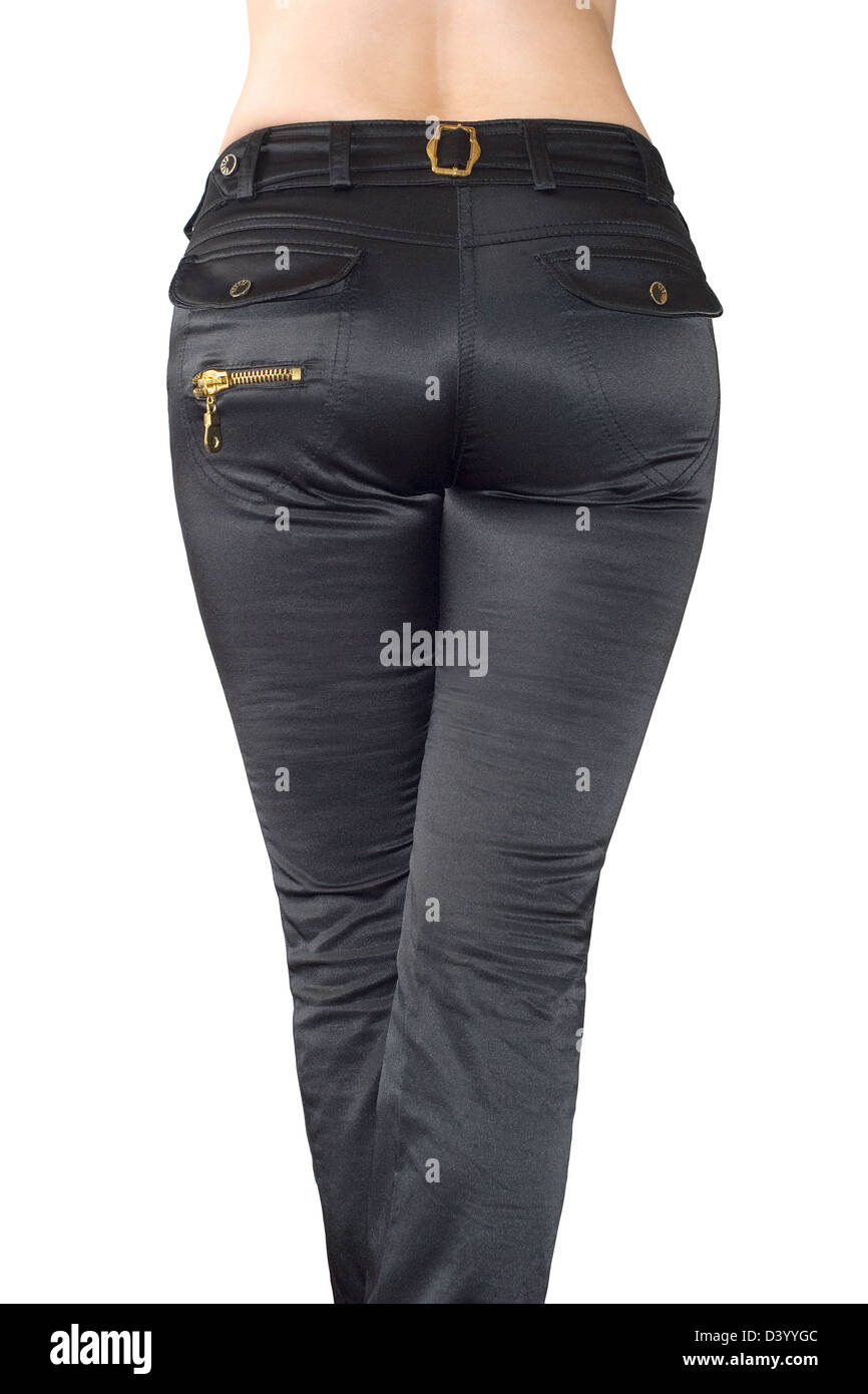 Black jeans is the rear view Stock Photo