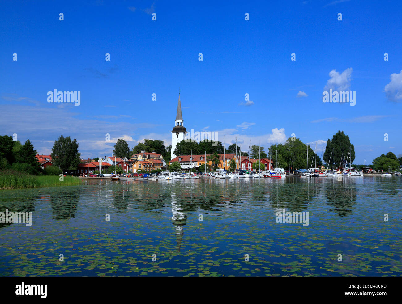 lake at Mariefred near Stockholm, Sweden, Scandinavia Stock Photo